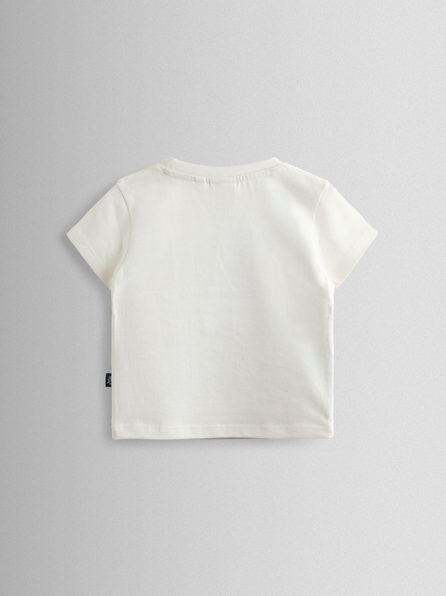 JoJo Maman Bébé Cream Surfari Scene Scene Appliqué T-Shirt image 3