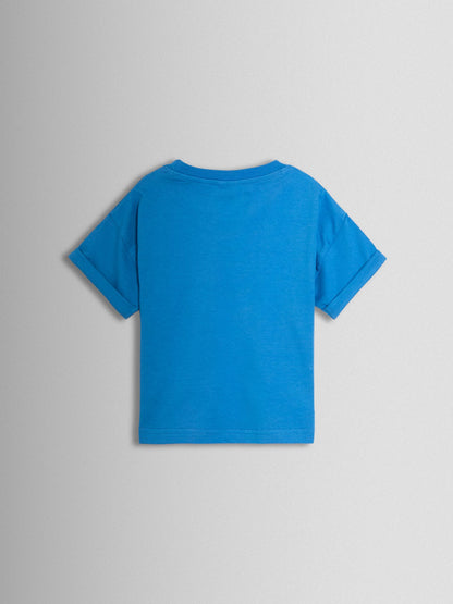 Dsiney Kidz - JoJo Maman Bébé Blue Tractor 2-Piece T-Shirt & Shorts Set image 3