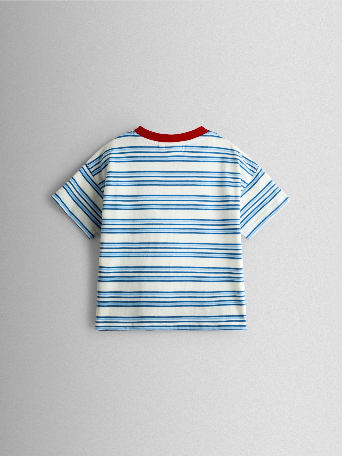 JoJo Maman Bébé Blue Stripe Lobster Applique T-Shirt image 3