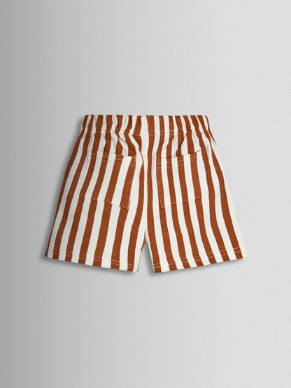 JoJo Maman Bébé Tan Brown Safari Printed T-Shirt & Shorts Set image 5
