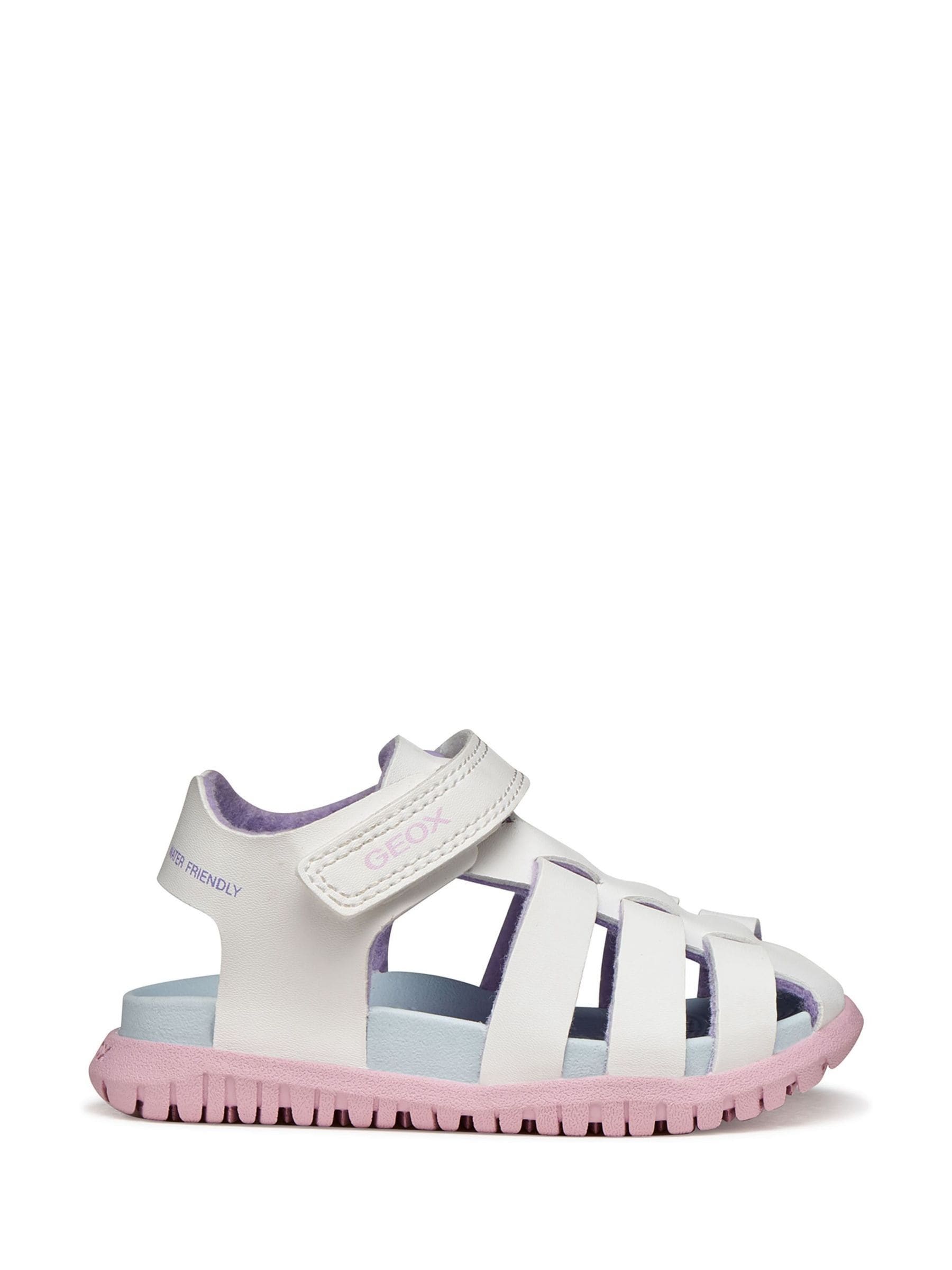 Geox White B Sandal Fusbetto image 1