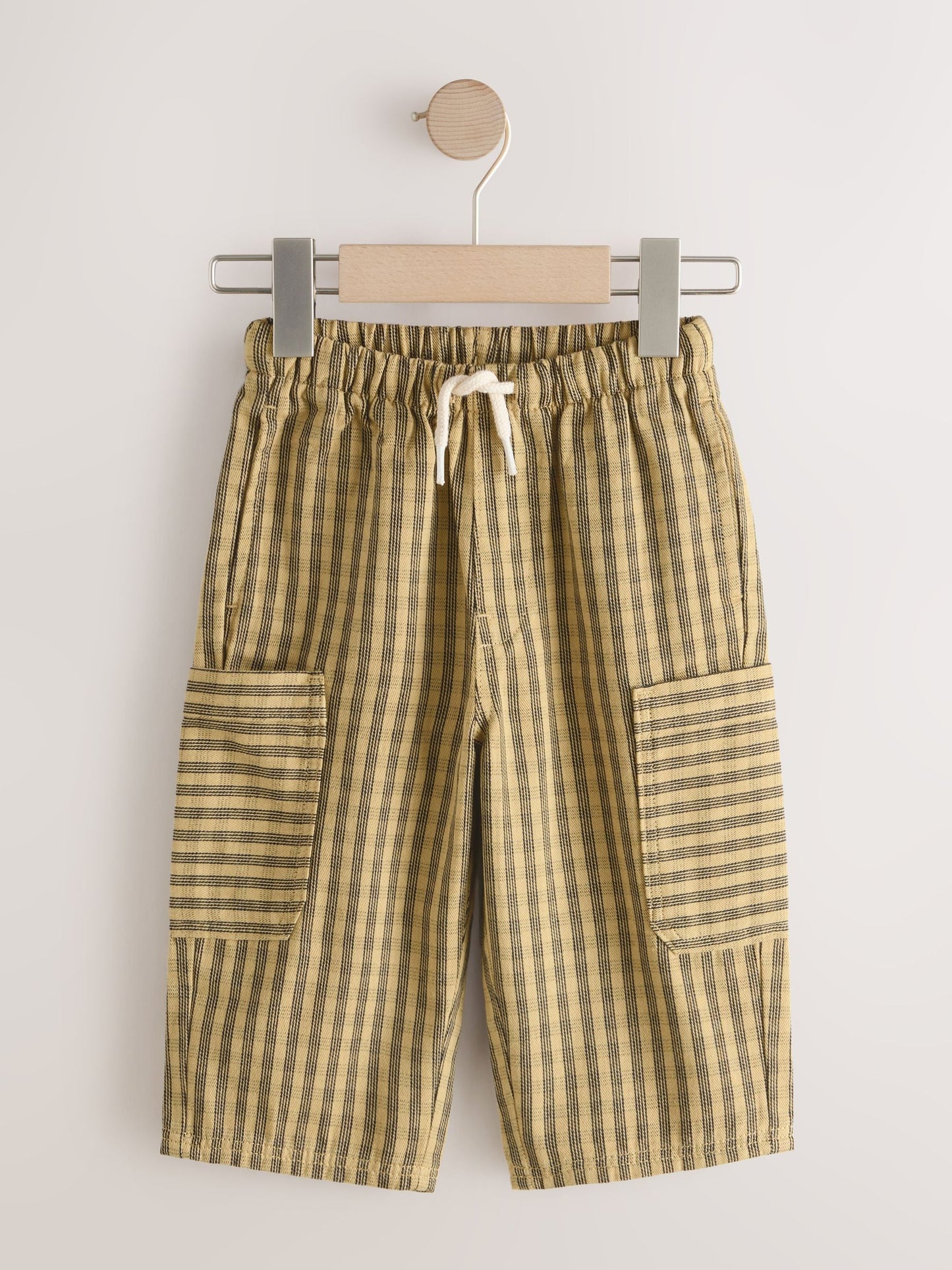 Yellow Print Side Pocket Wide Trousers (3mths-7yrs) image 2