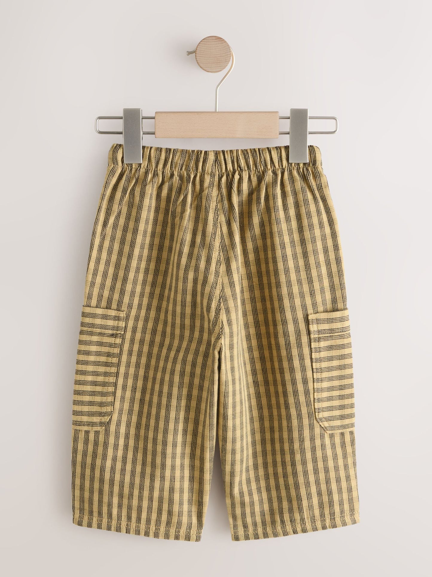 Yellow Print Side Pocket Wide Trousers (3mths-7yrs) image 3