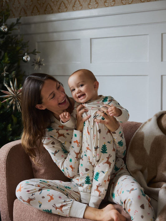 Polarn O. Pyret Natural Nude Printed Sleepsuit image 2