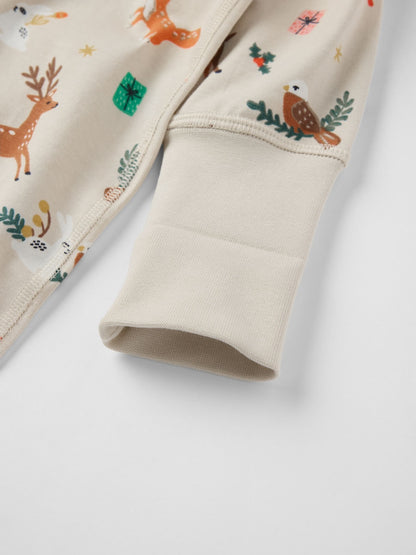 Polarn O. Pyret Natural Nude Printed Sleepsuit image 4