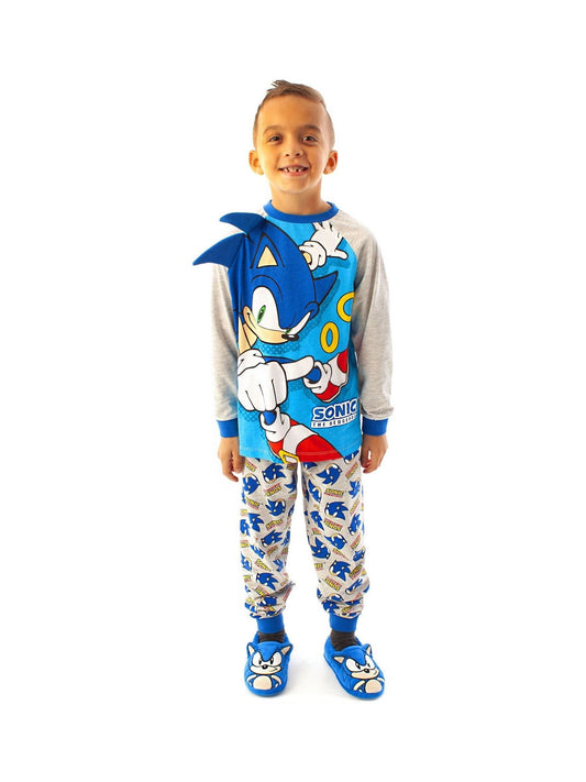 Vanilla Underground Blue Sonic The Hedgehog Long Sleeve Leg Pyjamas Set image 1