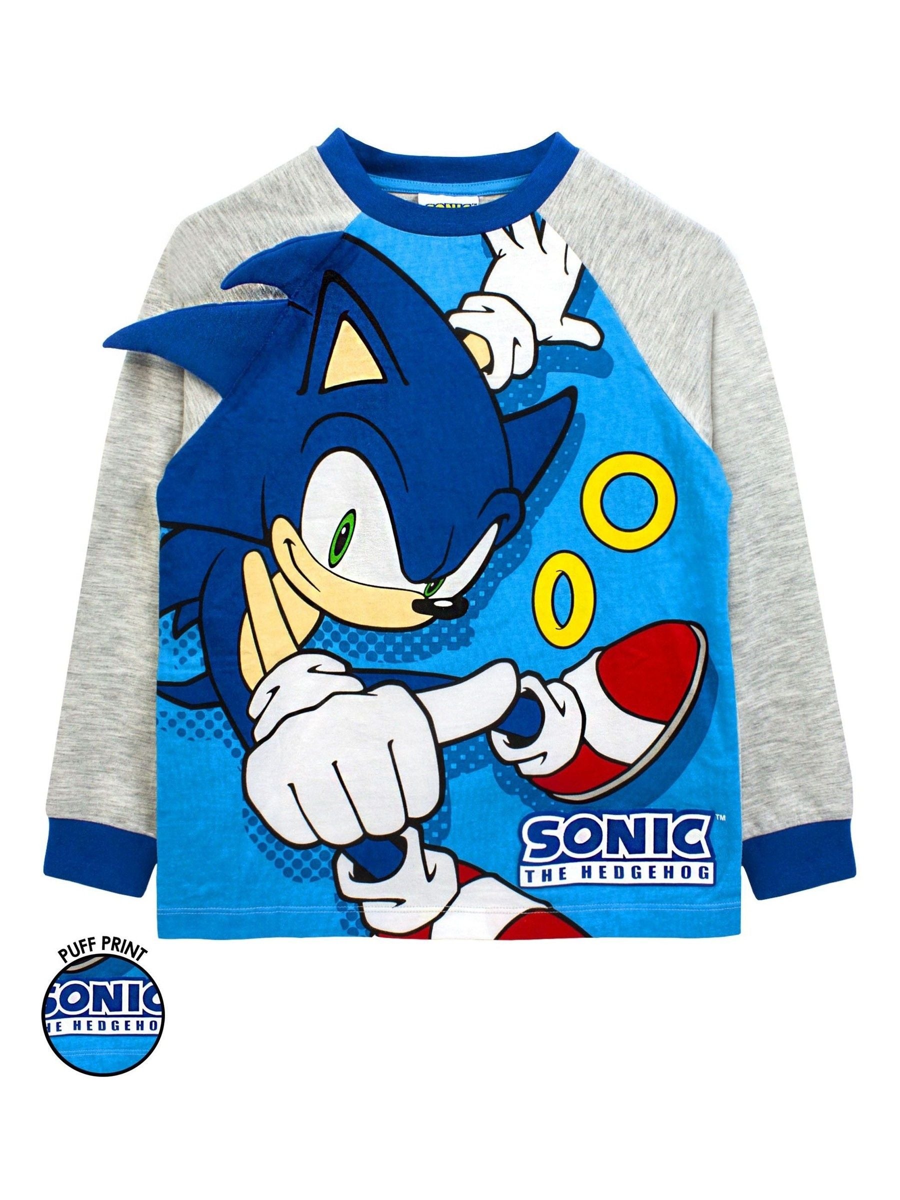 Dsiney Kidz - Vanilla Underground Blue Sonic The Hedgehog Long Sleeve Leg Pyjamas Set image 4