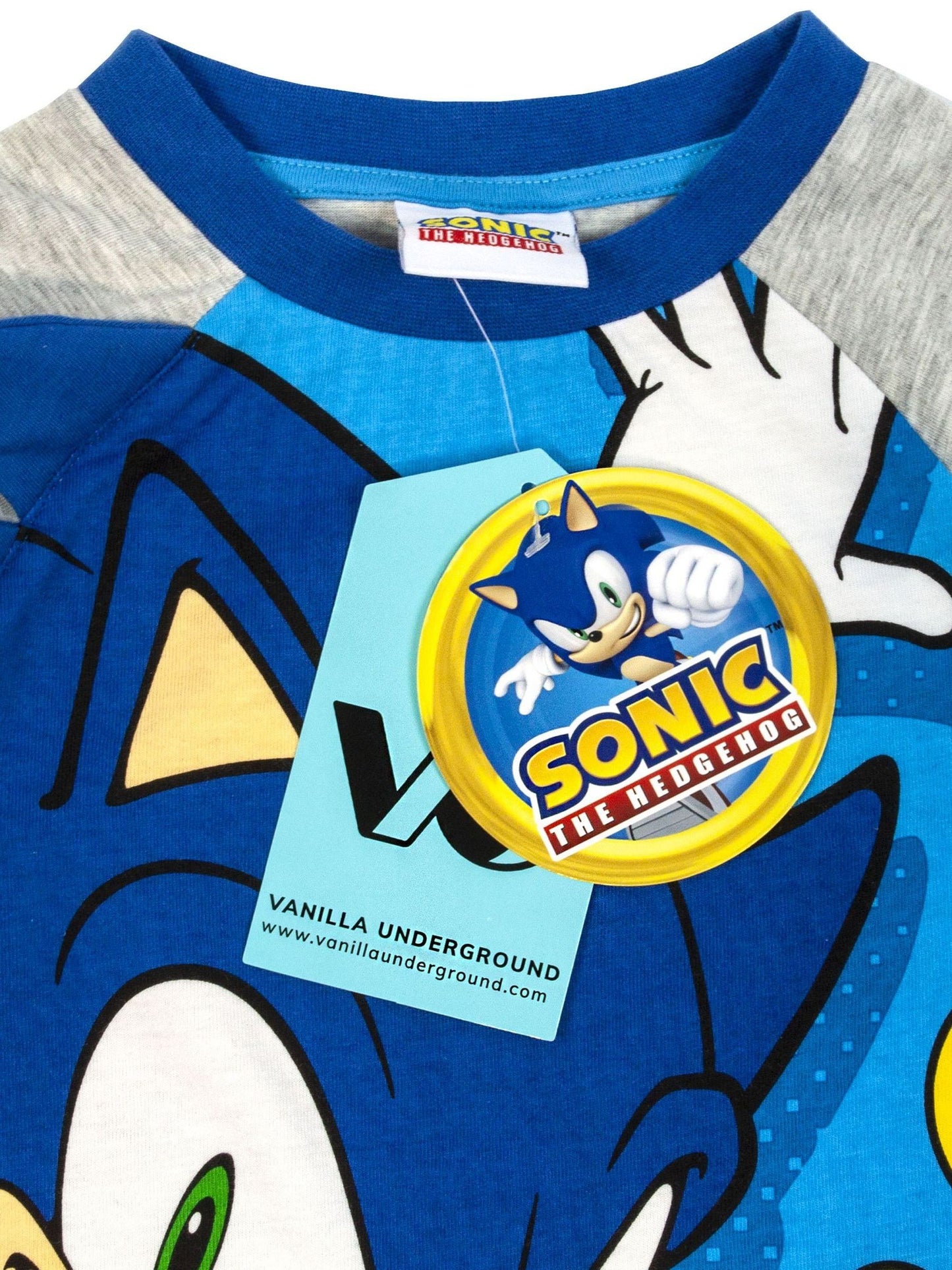 Dsiney Kidz - Vanilla Underground Blue Sonic The Hedgehog Long Sleeve Leg Pyjamas Set image 6