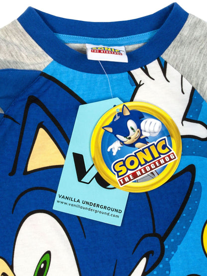 Dsiney Kidz - Vanilla Underground Blue Sonic The Hedgehog Long Sleeve Leg Pyjamas Set image 6