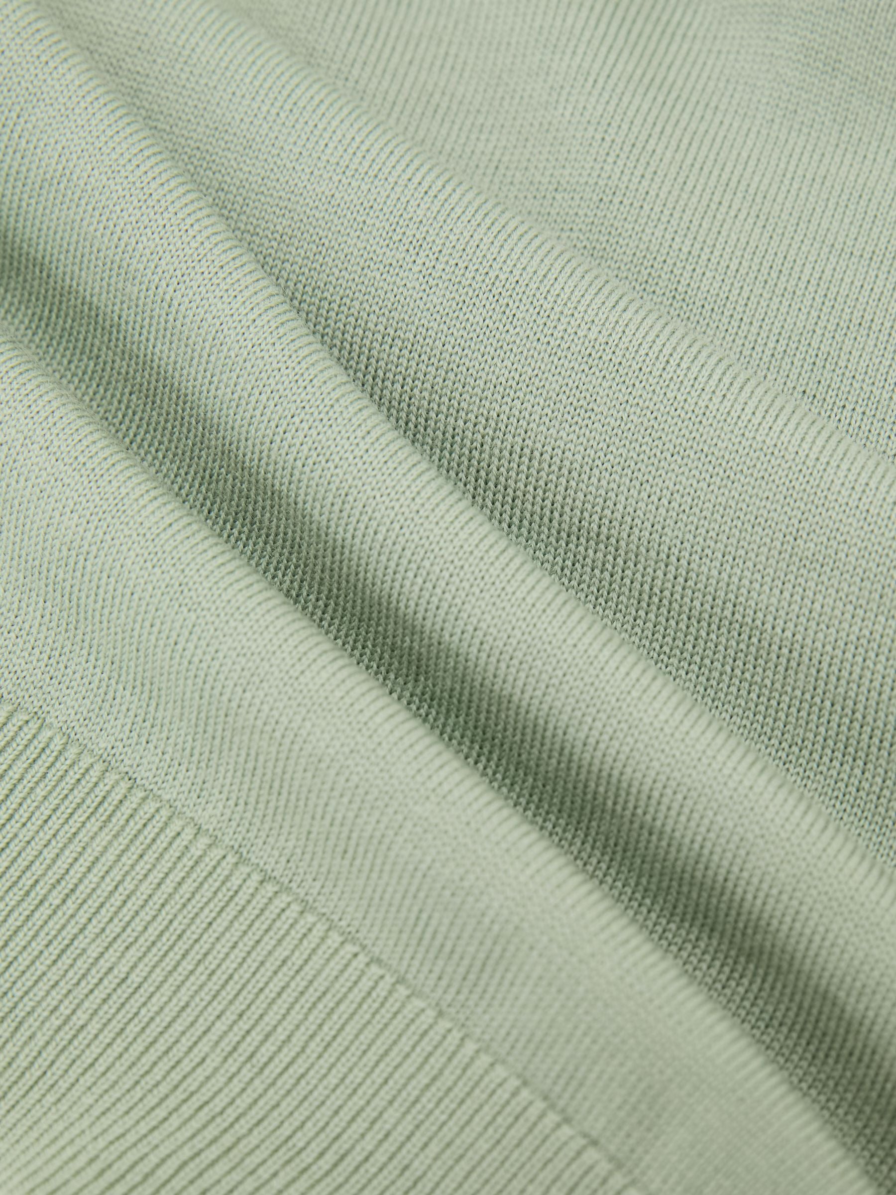 Dsiney Kidz - Reiss Light Sage Green Duchie 3-9 yrs Wool Open-Collar Polo Shirt image 4