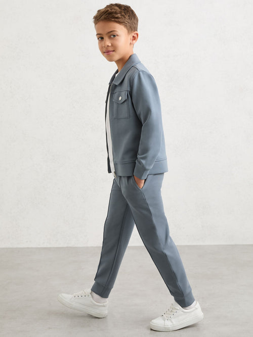 Reiss Airforce Blue Premier 3-9 yrs Premium Interlock Drawstring Joggers image 1