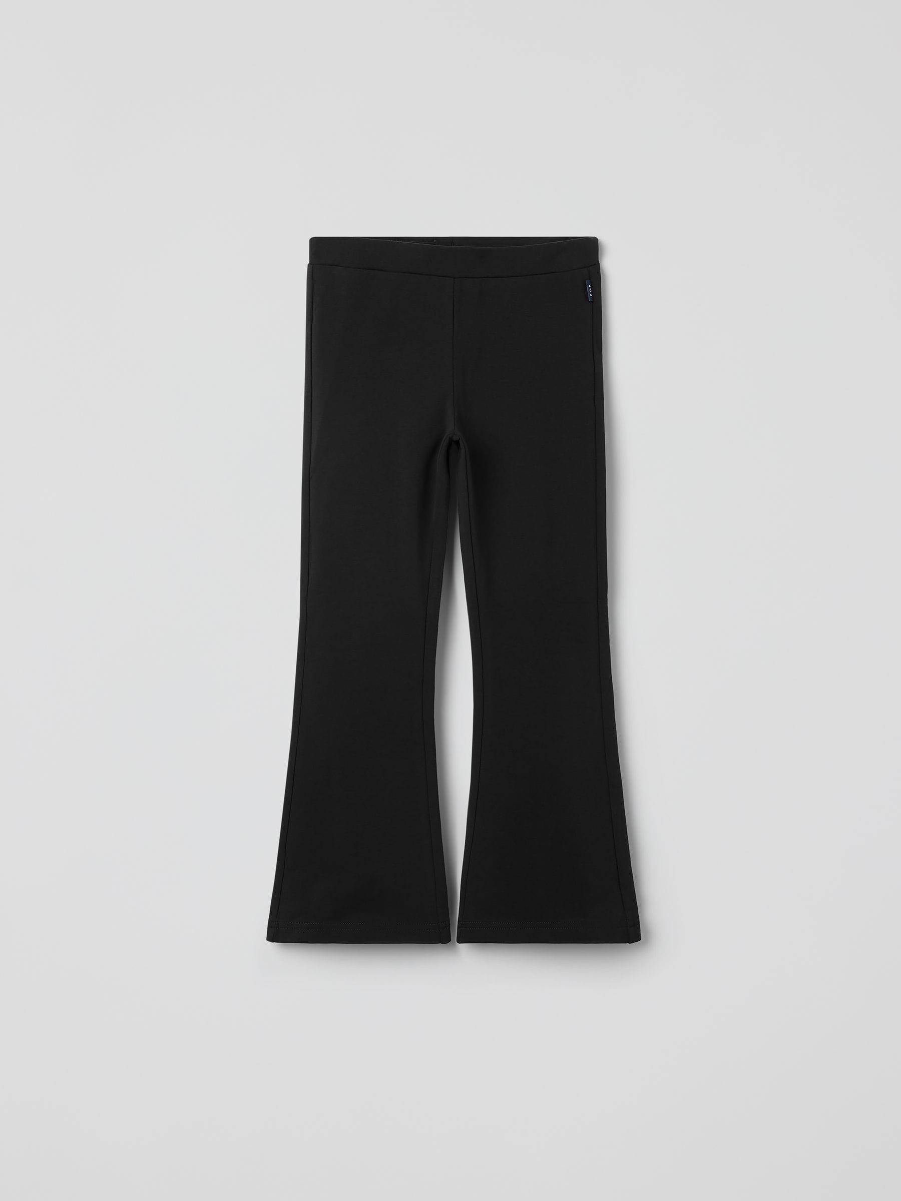 Polarn O. Pyret Black Cotton Flares Trousers image 1