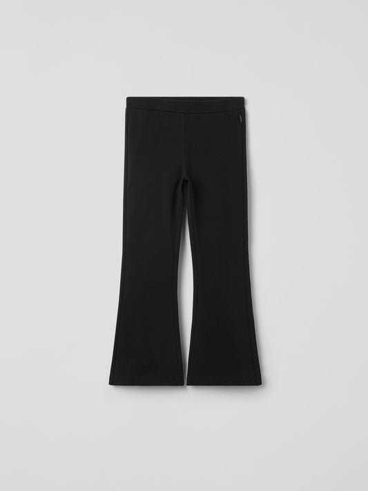 Polarn O. Pyret Black Cotton Flares Trousers image 1