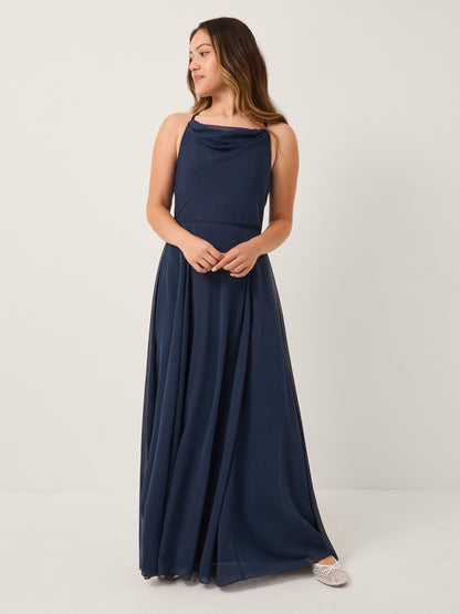 Monsoon Blue Cali Cowl Neck Prom Dress image 1