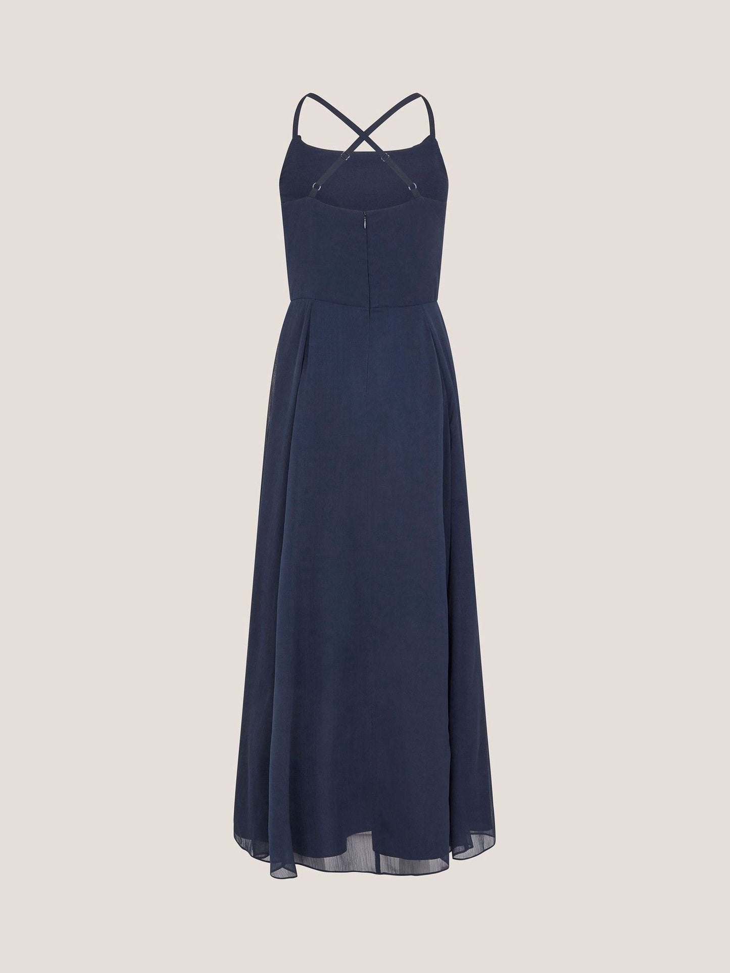 Monsoon Blue Cali Cowl Neck Prom Dress image 3