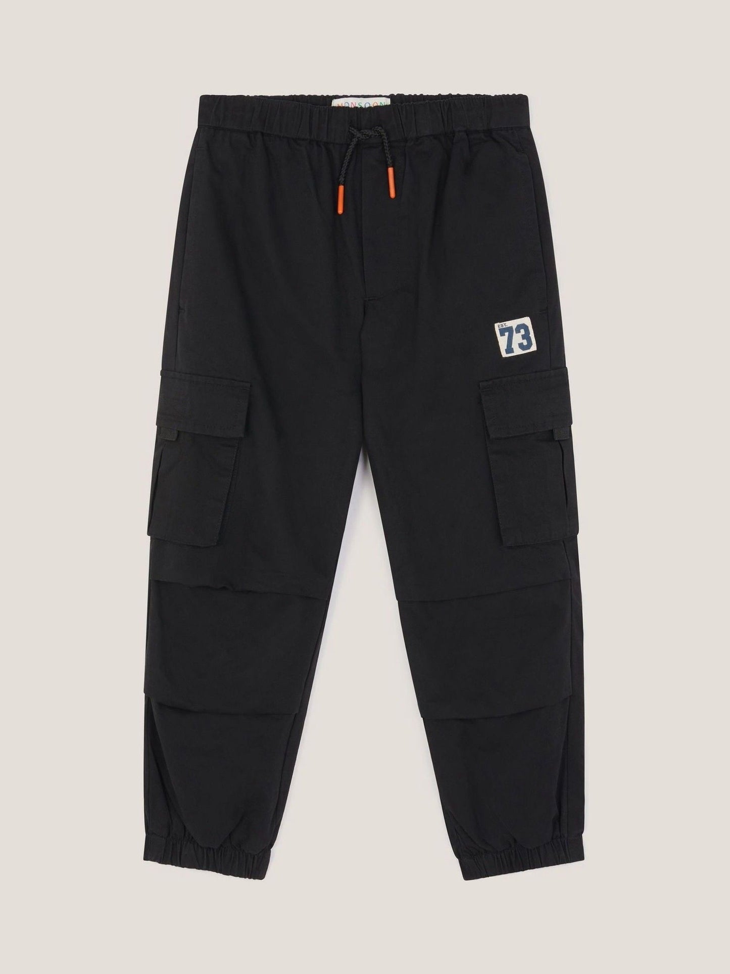 Monsoon Black Plain Cargo Trousers image 1