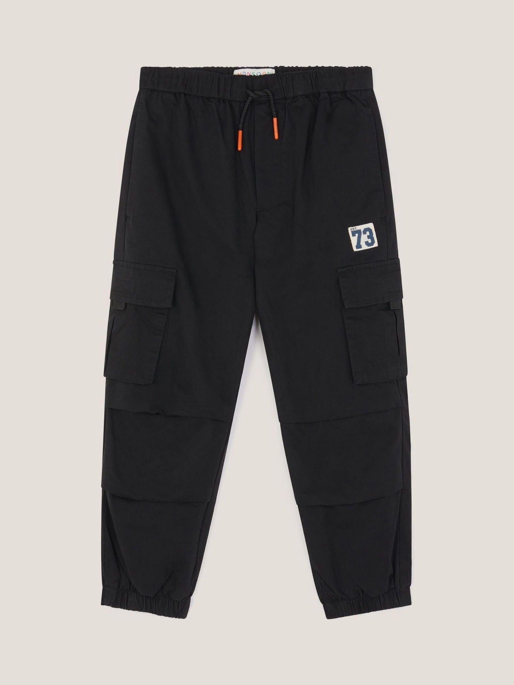 Monsoon Black Plain Cargo Trousers image 1