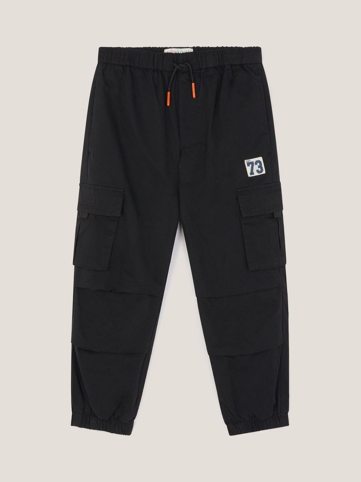 Monsoon Black Plain Cargo Trousers image 1