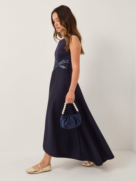 Monsoon Blue Sleeveless Sequin Prom Dress image 1