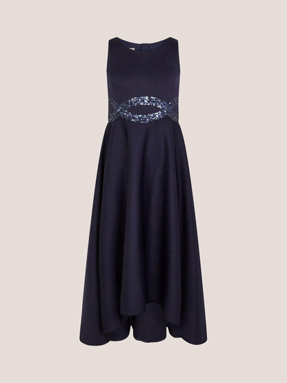 Monsoon Blue Sleeveless Sequin Prom Dress image 2