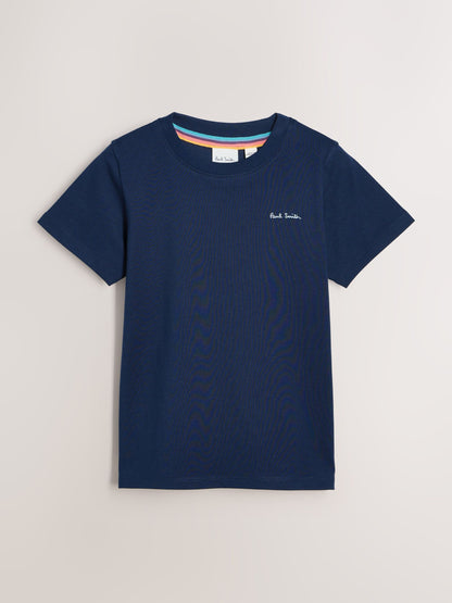 Dsiney Kidz - Paul Smith Junior Navy/Stone/Blue Signature T-Shirts 3 Pack image 5