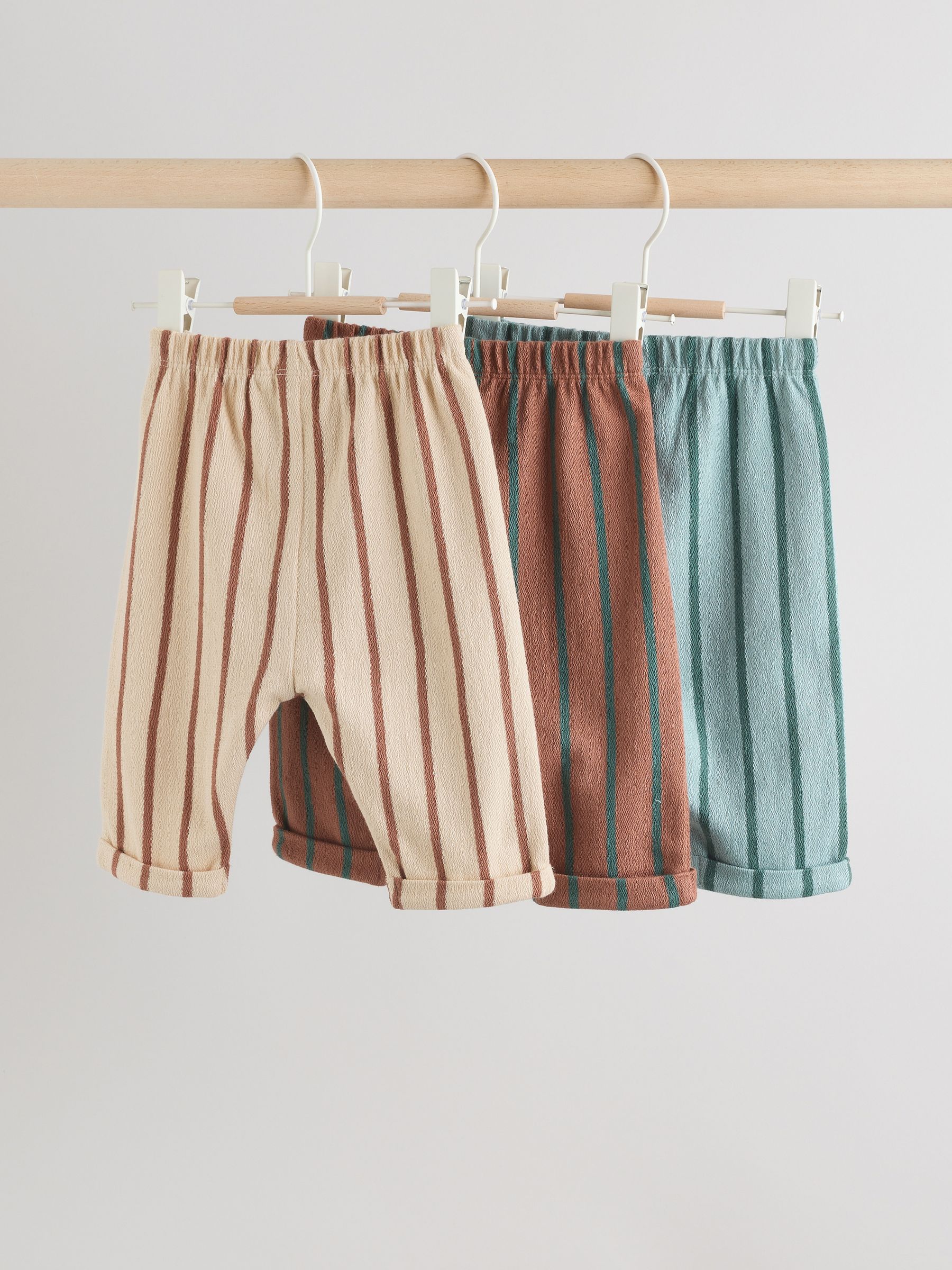 Minerals Baby Straight Leg Joggers 3 Pack (0mths-2yrs) image 2
