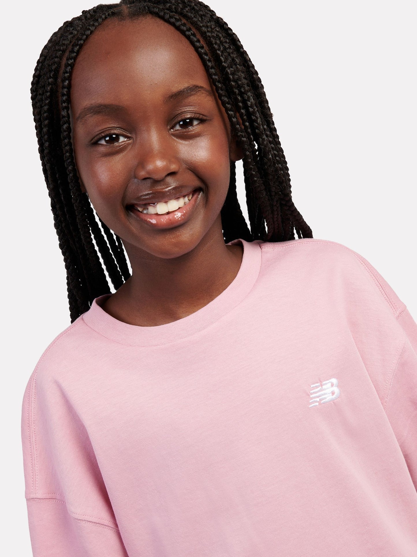 Dsiney Kidz - New Balance Pink Logo 100% Cotton Short Sleeve T-Shirt image 1