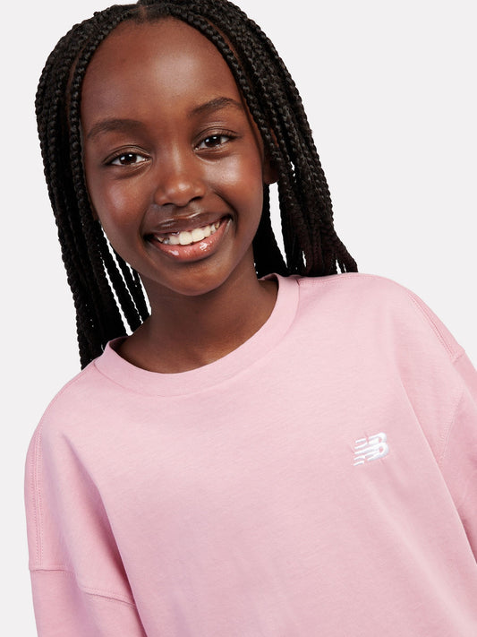 Dsiney Kidz - New Balance Pink Logo 100% Cotton Short Sleeve T-Shirt image 1