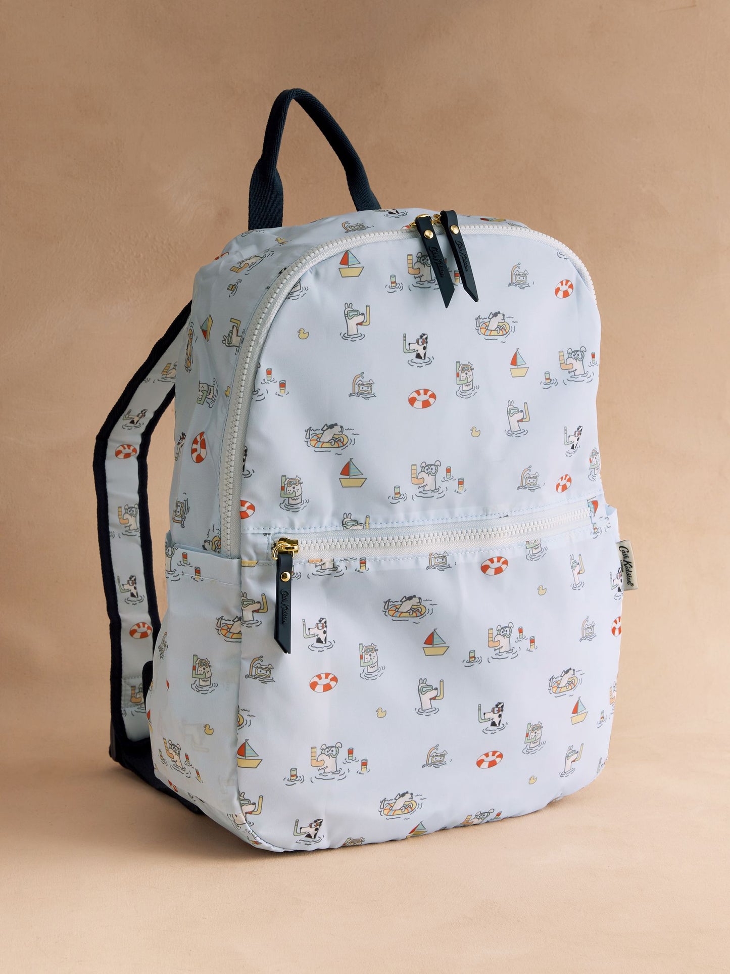 Cath Kidston Blue Stanley Dog Print Foldaway Backpack image 1