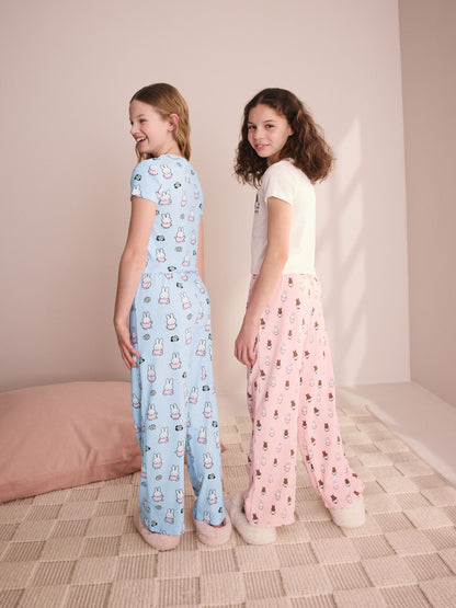 Blue/Pink Miffy Wide Leg Pyjamas 2 Pack (3-16yrs) - image 3