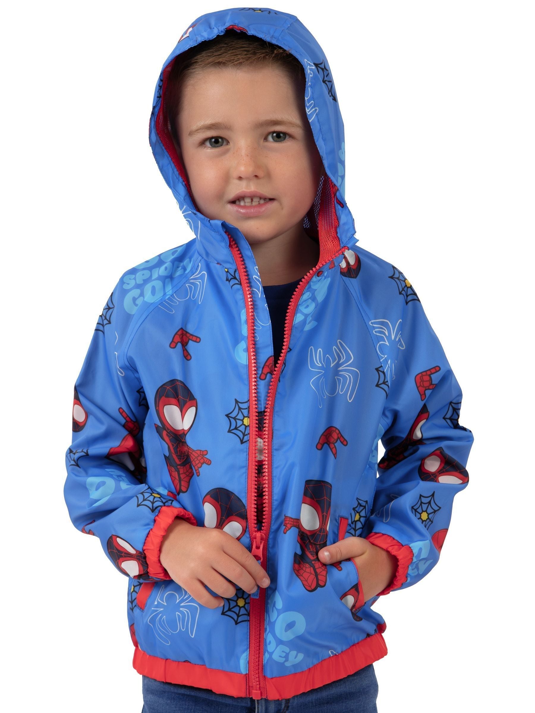 Dsiney Kidz - Character Blue Marvel Spidey And His Amazing Friends Raincoat Spiderman And Miles image 3