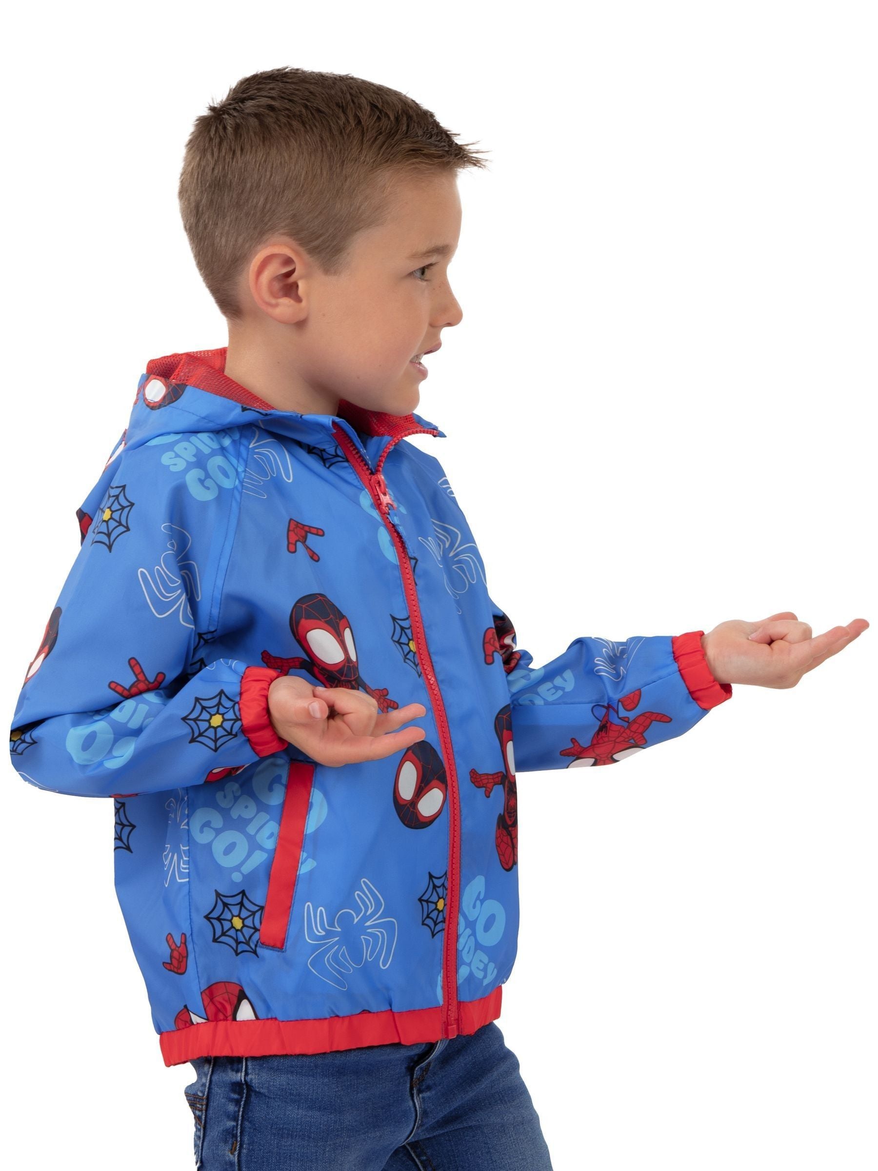 Dsiney Kidz - Character Blue Marvel Spidey And His Amazing Friends Raincoat Spiderman And Miles image 4