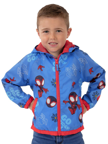 Dsiney Kidz - Character Blue Marvel Spidey And His Amazing Friends Raincoat Spiderman And Miles image 5