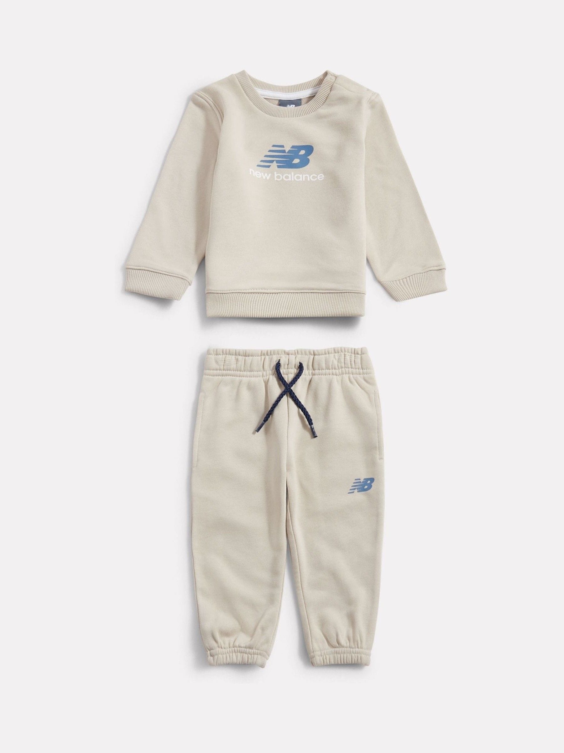 New Balance Brown FT Crew & Joggers Set image 1