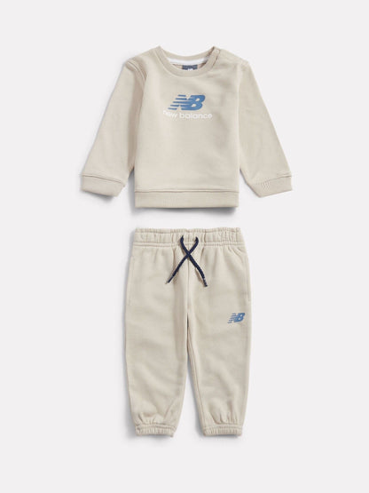 New Balance Brown FT Crew & Joggers Set image 1