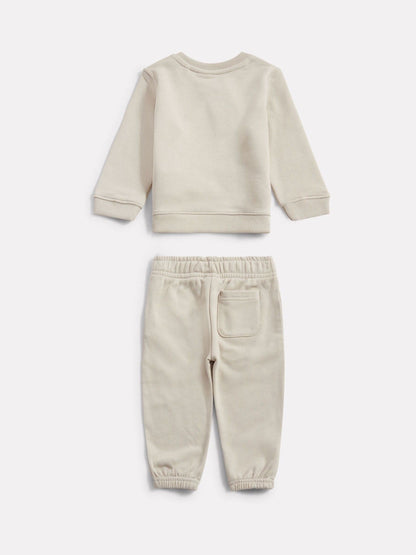 New Balance Brown FT Crew & Joggers Set image 2
