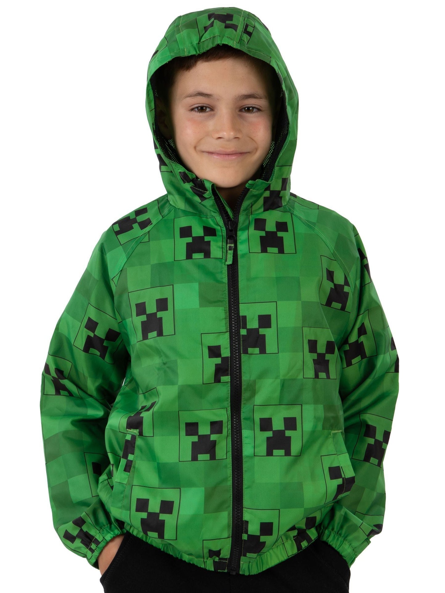 Dsiney Kidz - Character Green Minecraft Creeper Raincoat image 2