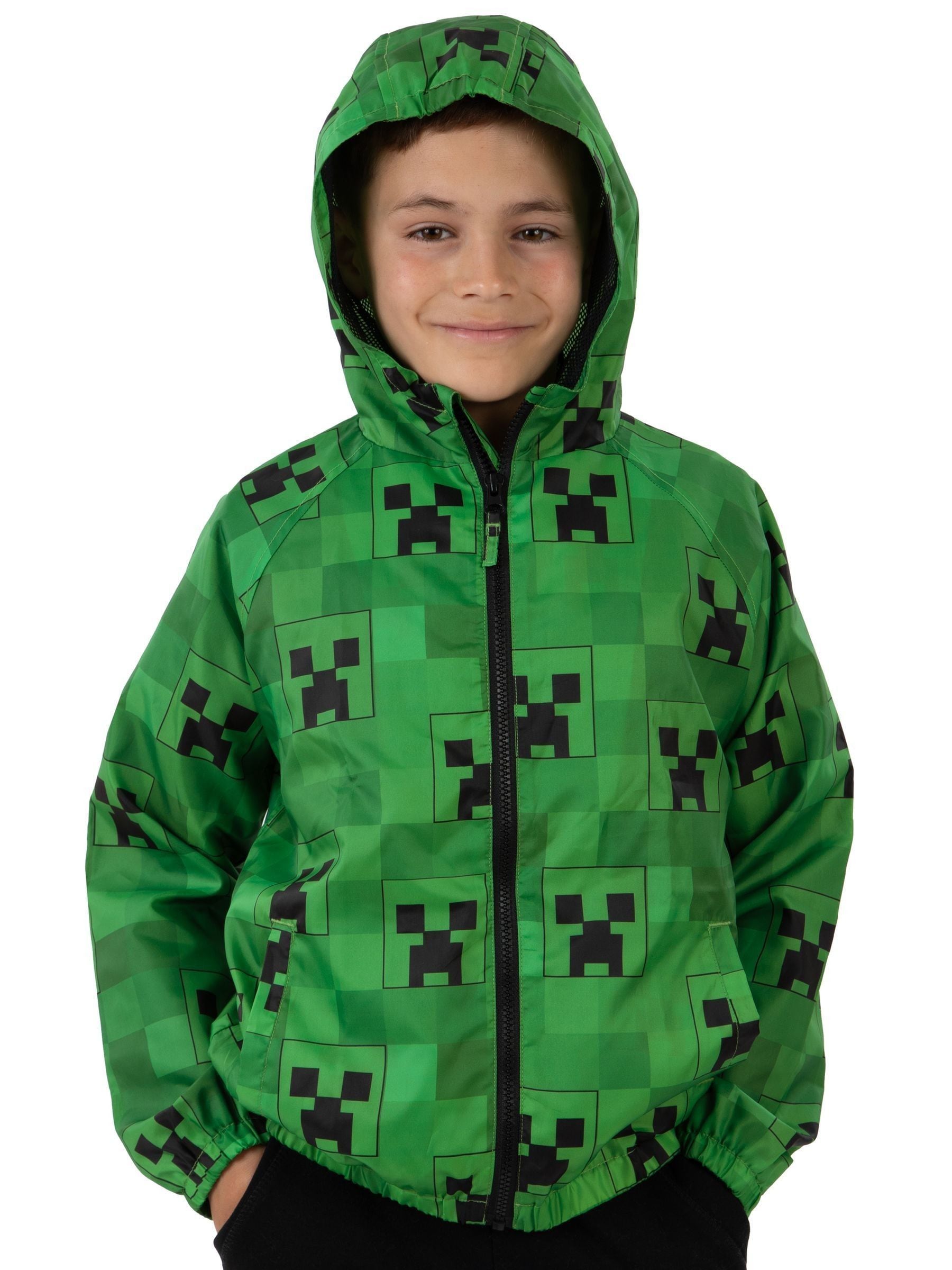 Dsiney Kidz - Character Green Minecraft Creeper Raincoat image 2