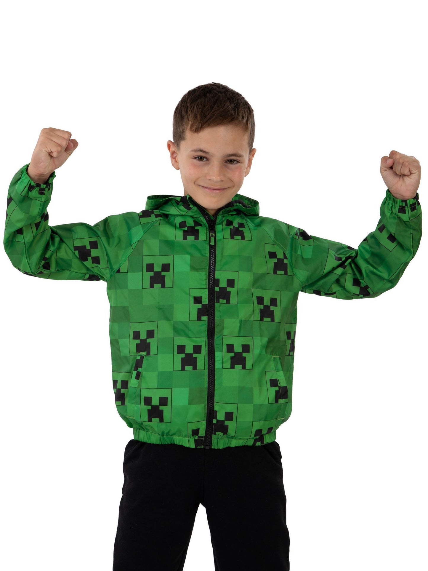 Dsiney Kidz - Character Green Minecraft Creeper Raincoat image 7