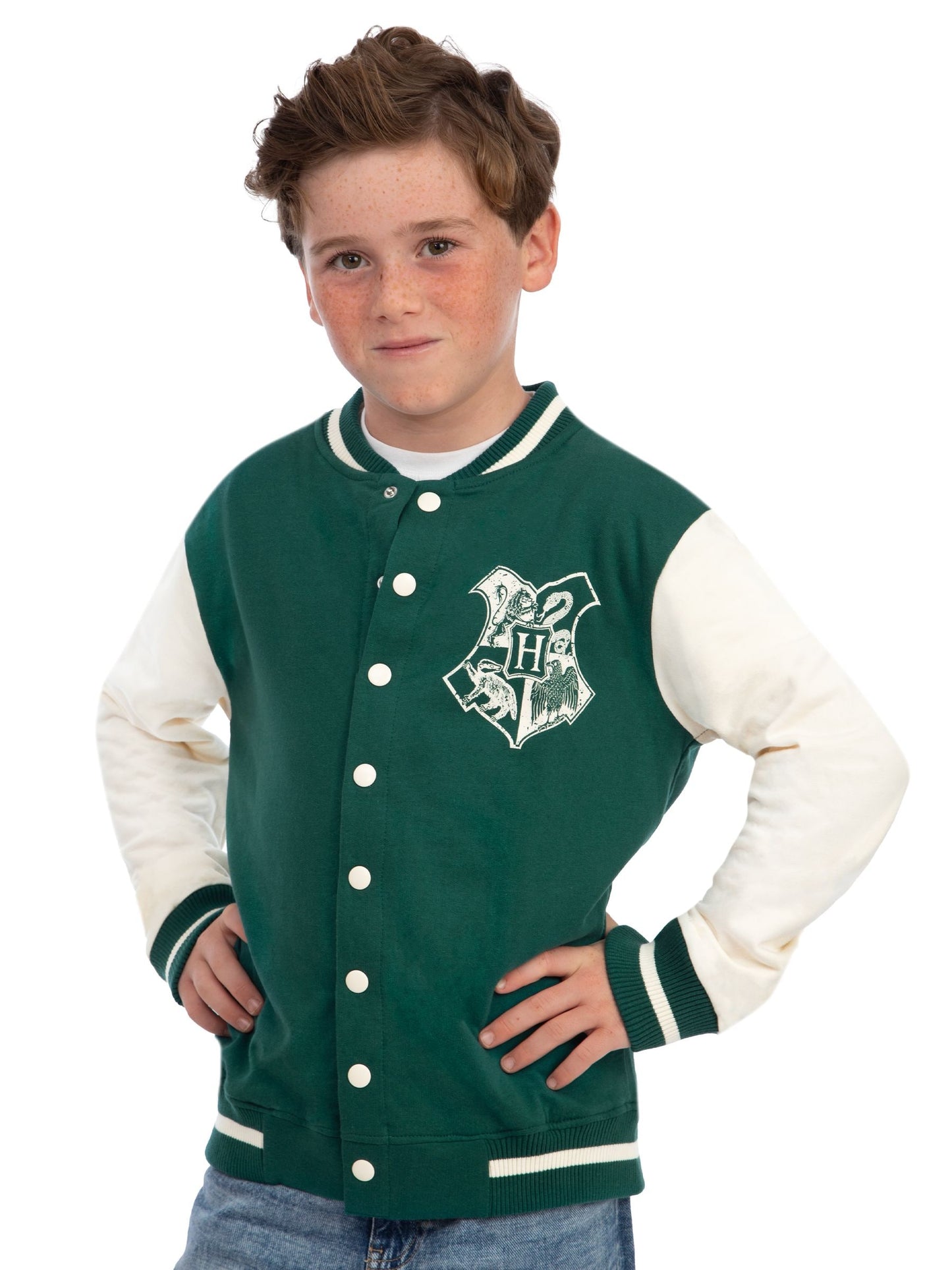 Dsiney Kidz - Character Green Harry Potter Hogwarts Bomber Jacket image 2