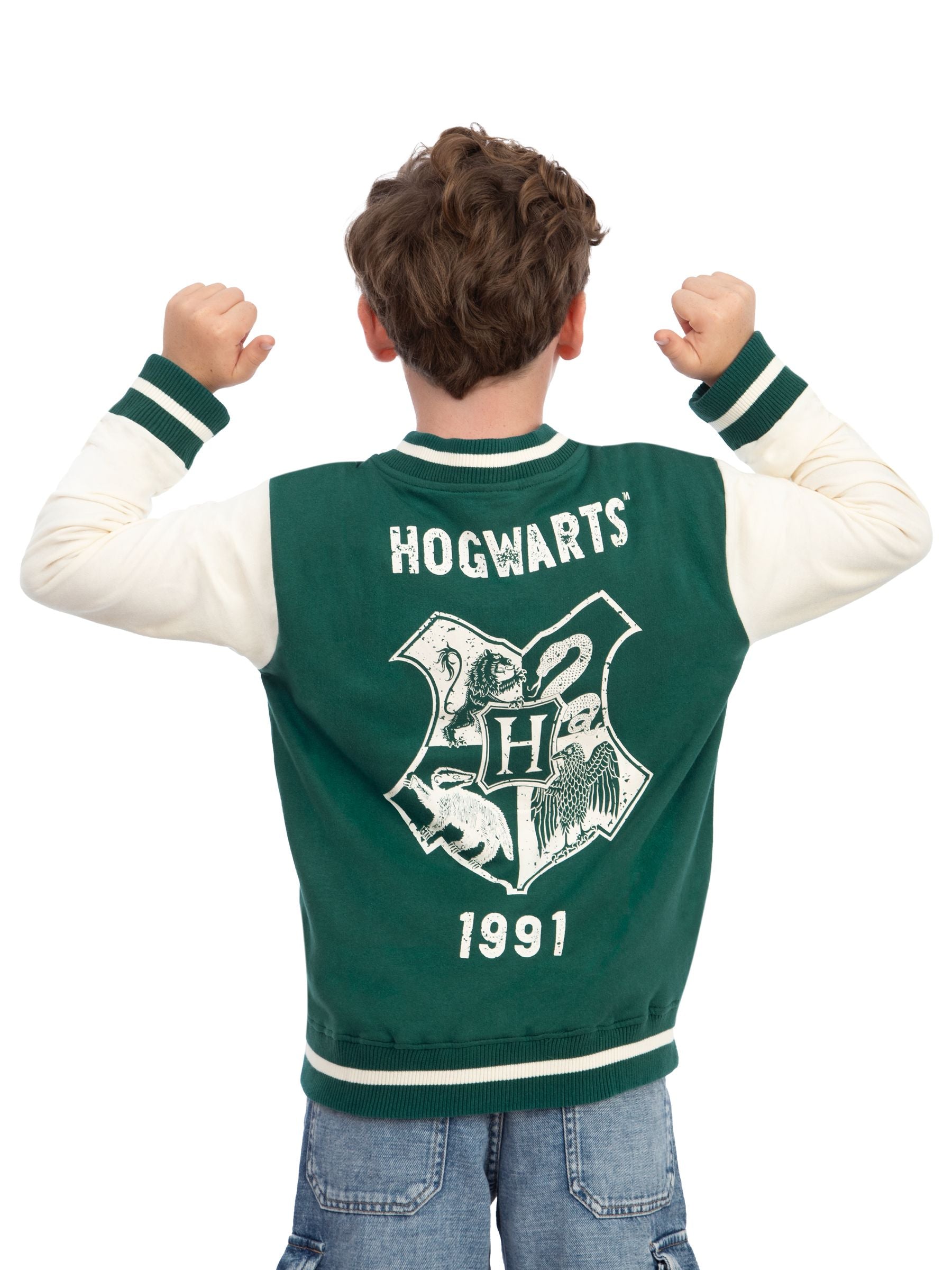 Dsiney Kidz - Character Green Harry Potter Hogwarts Bomber Jacket image 5