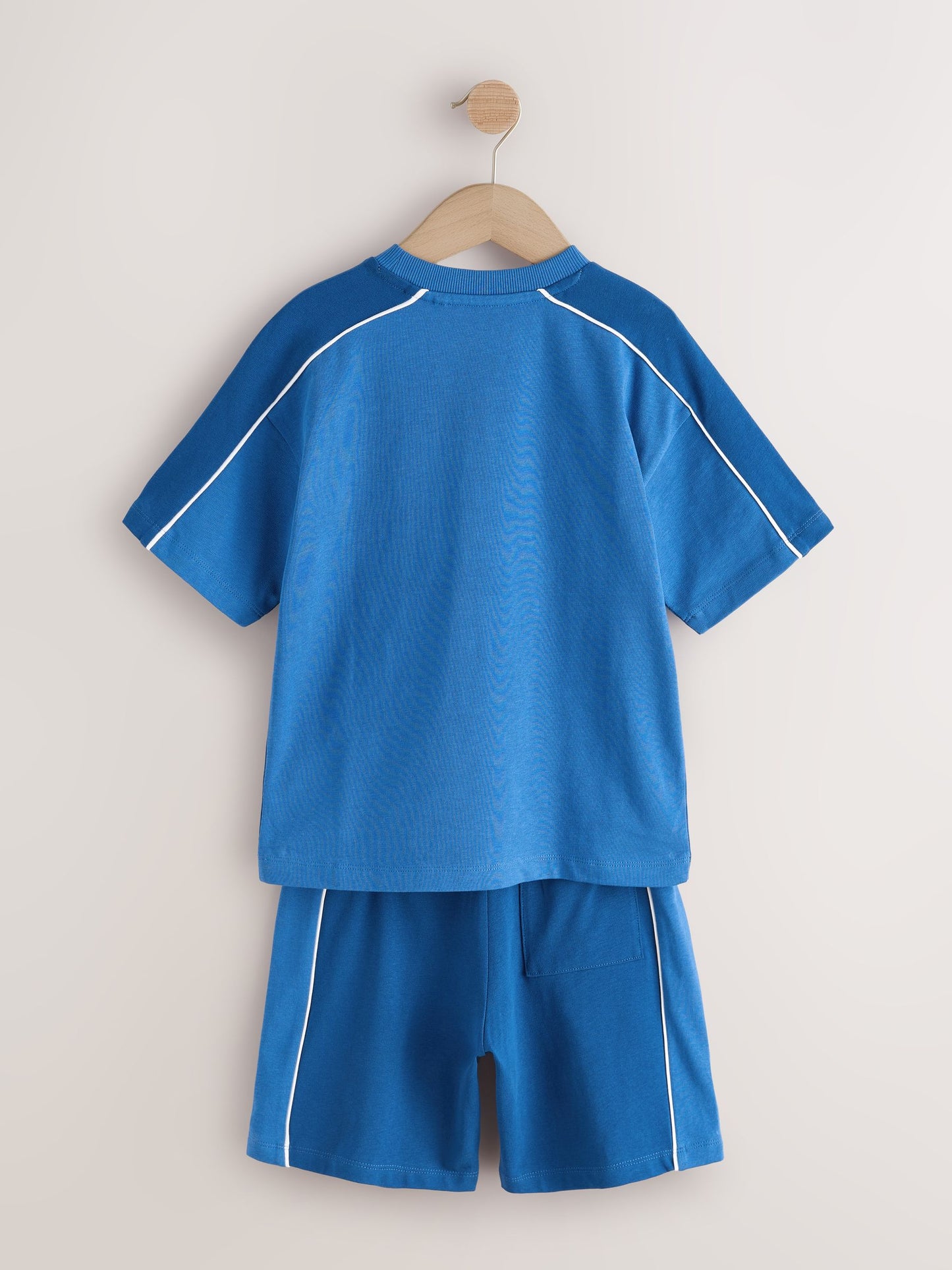 Dsiney Kidz - Blue Colourblock Short Sleeve T-Shirt and Shorts Set (3-16yrs) image 7