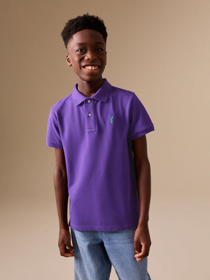 Dsiney Kidz - Stag Purple Short Sleeve Polo Shirt (3-16yrs) image 2