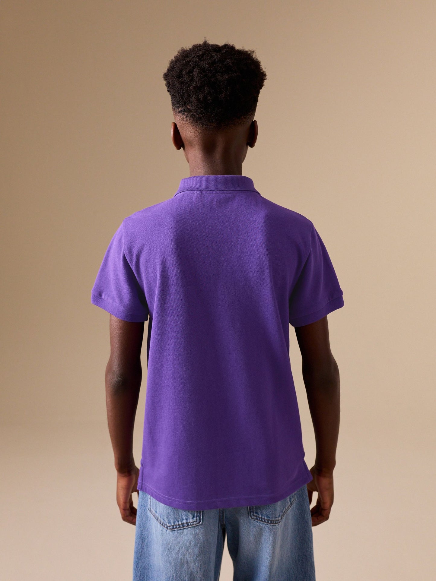 Dsiney Kidz - Stag Purple Short Sleeve Polo Shirt (3-16yrs) image 3