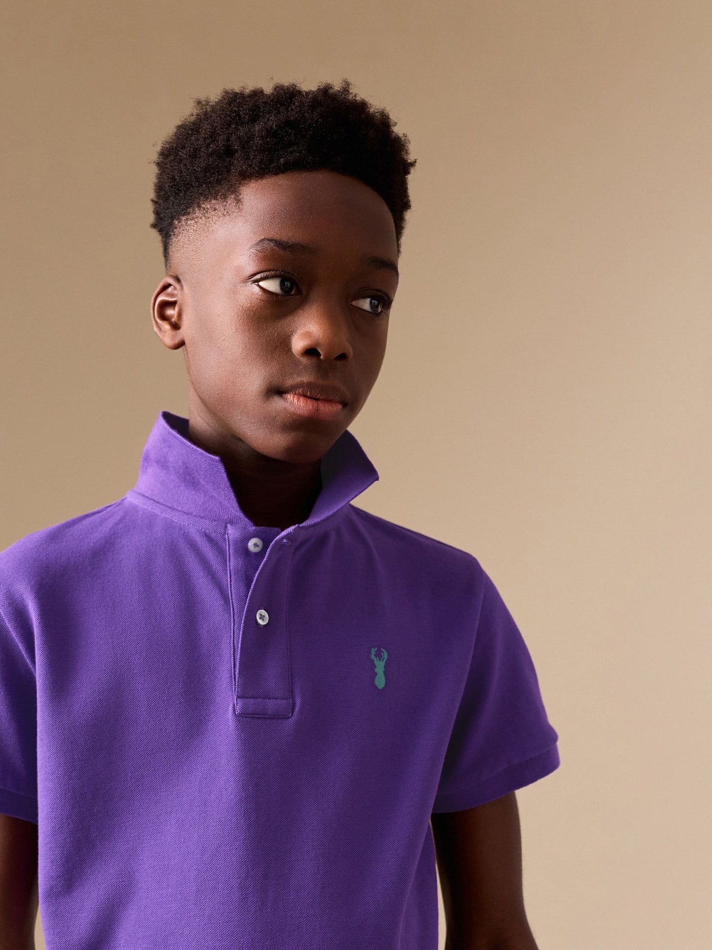 Dsiney Kidz - Stag Purple Short Sleeve Polo Shirt (3-16yrs) image 4