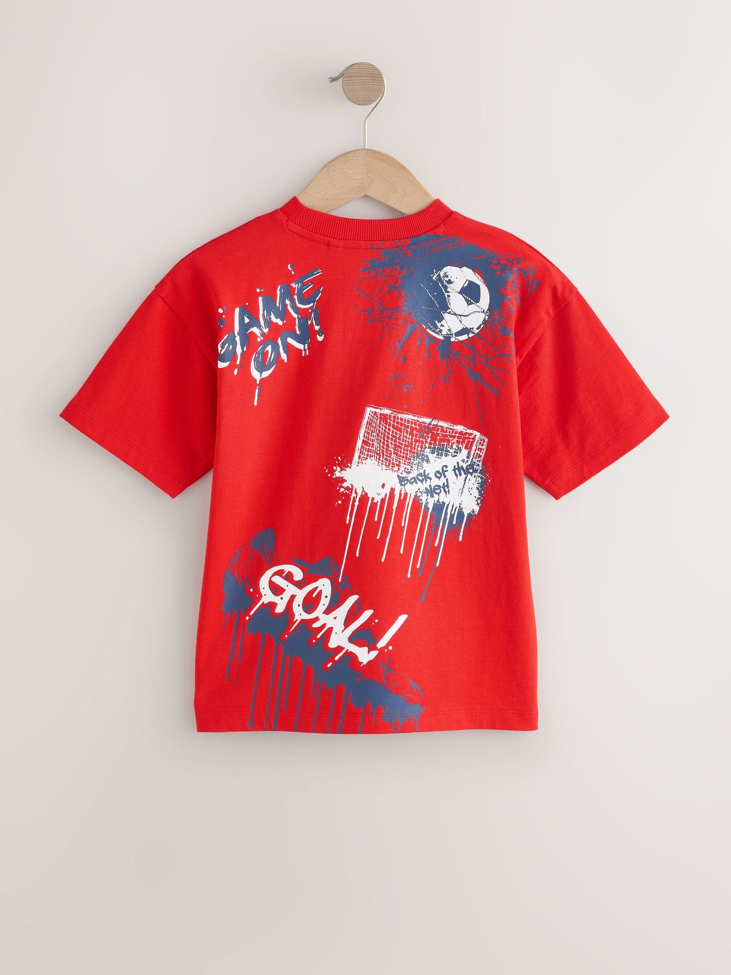 Dsiney Kidz - Red England Short Sleeve Graphic Football T-Shirt (3-16yrs) image 6