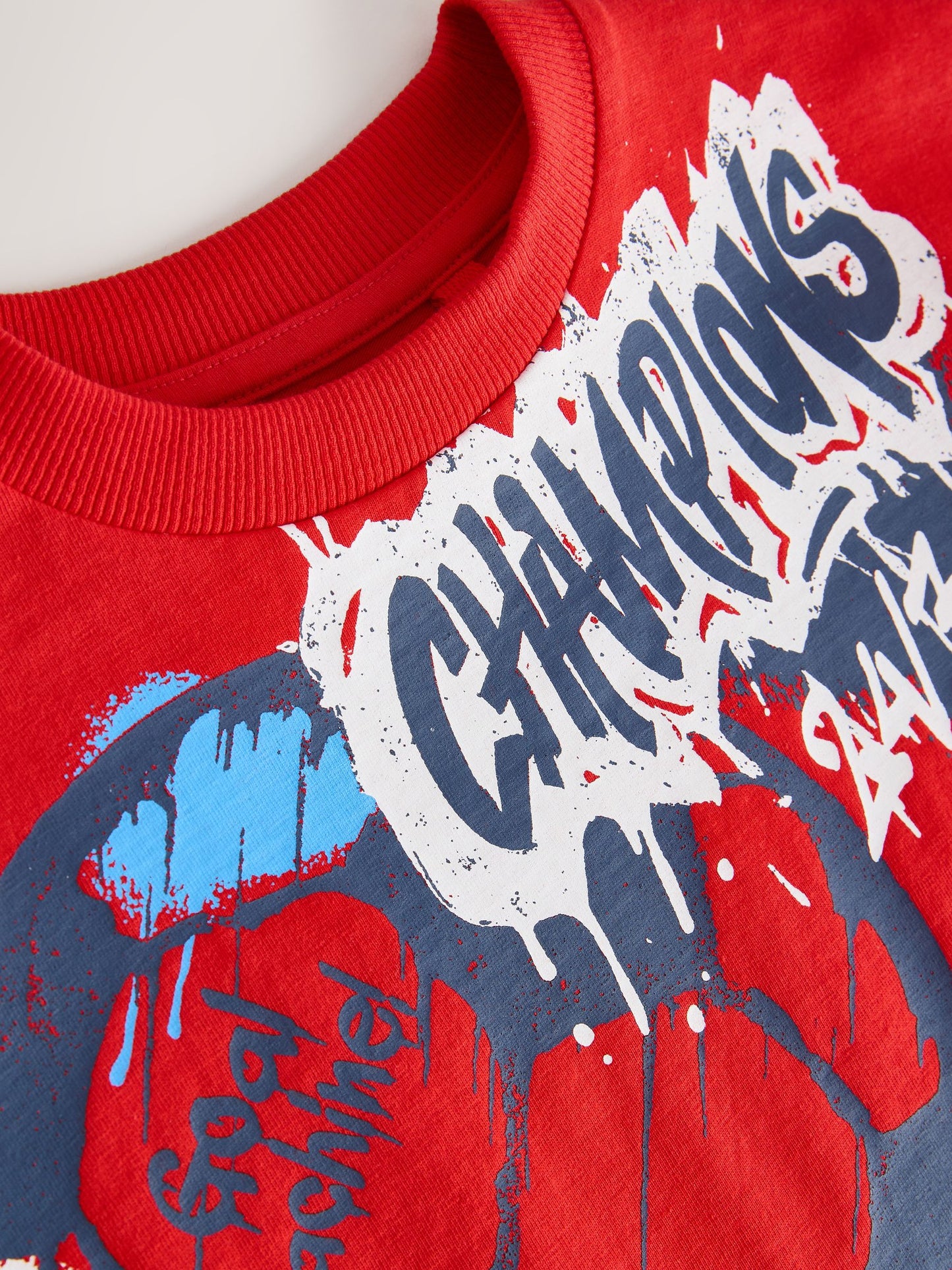 Dsiney Kidz - Red England Short Sleeve Graphic Football T-Shirt (3-16yrs) image 7