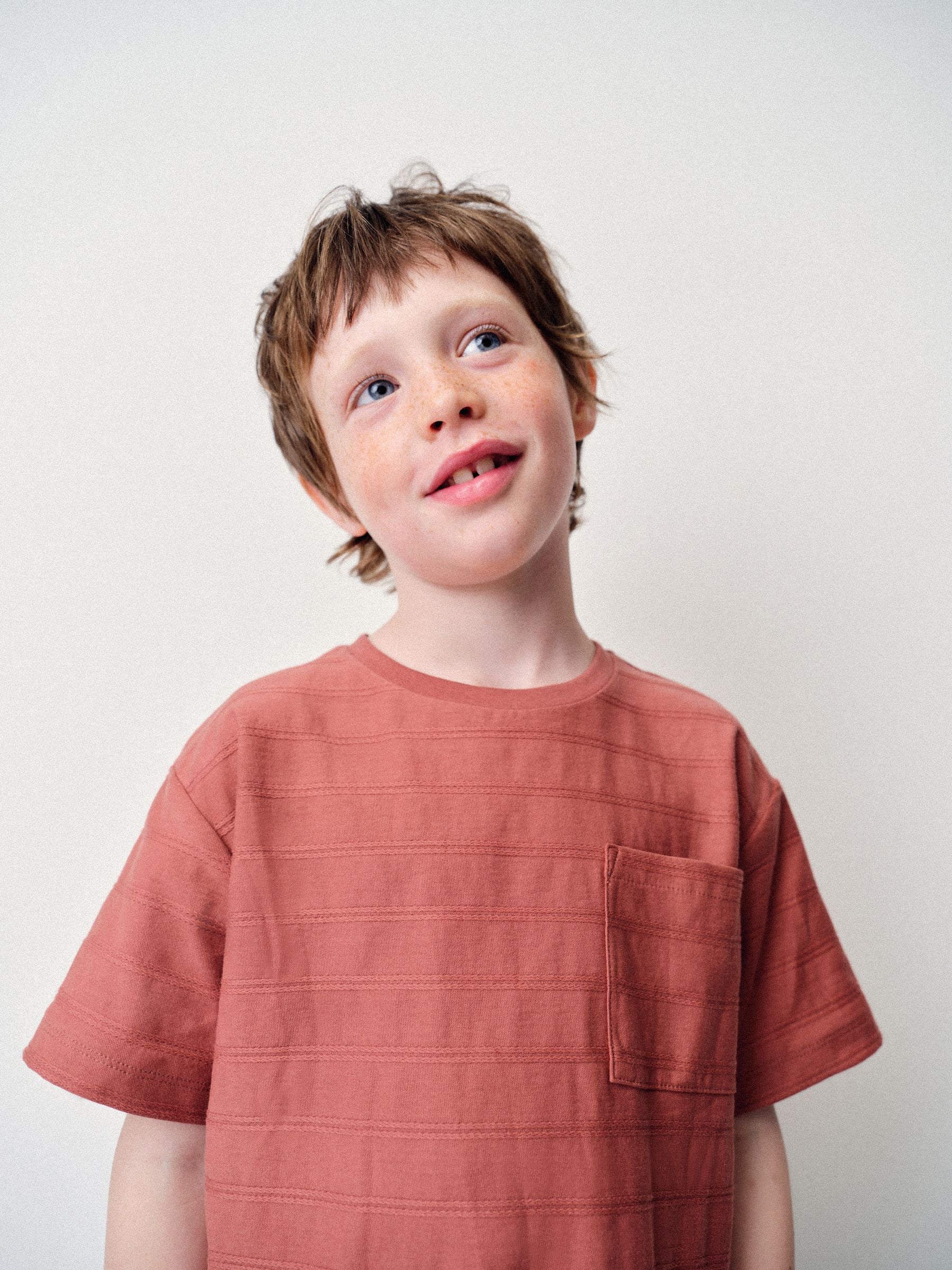 Dsiney Kidz - The Set 3 Pack Textured Jersey Oversized Short Sleeve T-Shirts Brown/Cream/Rust image 2