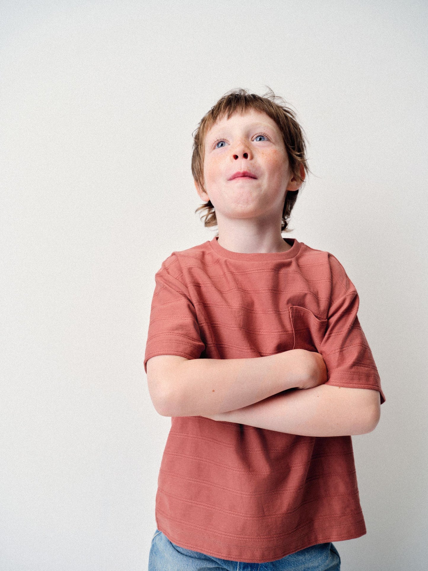 Dsiney Kidz - The Set 3 Pack Textured Jersey Oversized Short Sleeve T-Shirts Brown/Cream/Rust image 3