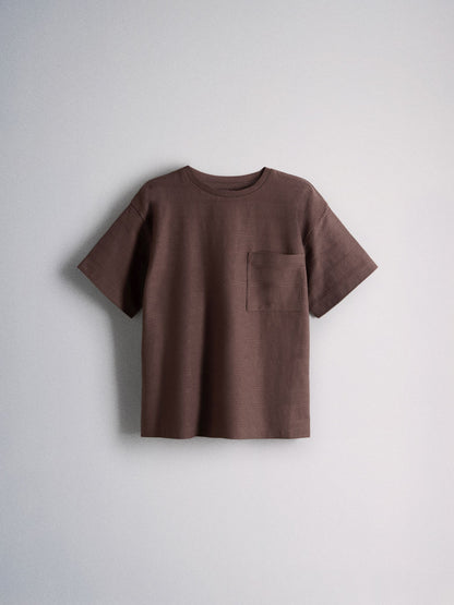 Dsiney Kidz - The Set 3 Pack Textured Jersey Oversized Short Sleeve T-Shirts Brown/Cream/Rust image 6